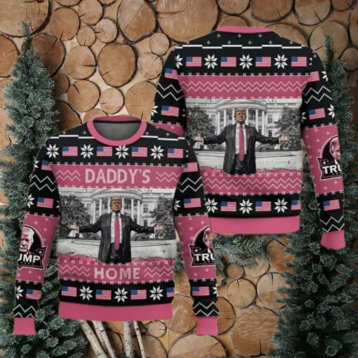 Daddy’s Home Ugly Christmas Sweater, Trump 2024 Sweater