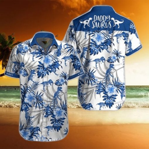 Daddysaurus Tropical Hawaiian Shirt Style Gift For Men And Women