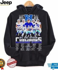 Dallas Cowboys 2023 NFC East Division Champions signatures shirt