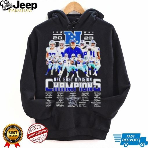 Dallas Cowboys 2023 NFC East Division Champions signatures shirt