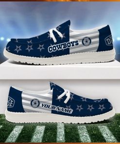 Dallas Cowboys 2024 Version Personalized Hey Dude Shoes