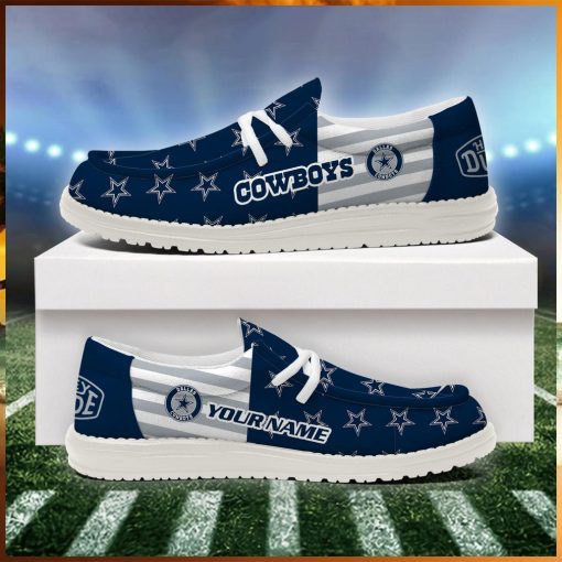 Dallas Cowboys 2024 Version Personalized Hey Dude Shoes