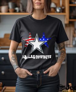 Dallas Cowboys 3 stars logo flag shirt