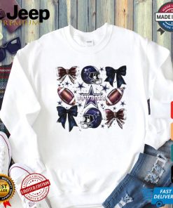 Dallas Cowboys Football Helmet Bow shirt