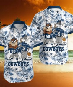 Dallas Cowboys Hawaiian Shirt Taz and Bugs For NFL Team