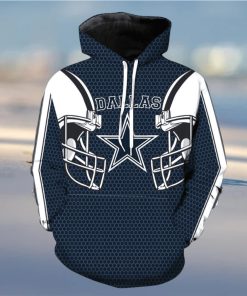 Dallas Cowboys Hoodie 3D Zipper Hoodie Pullover Football Hoodie