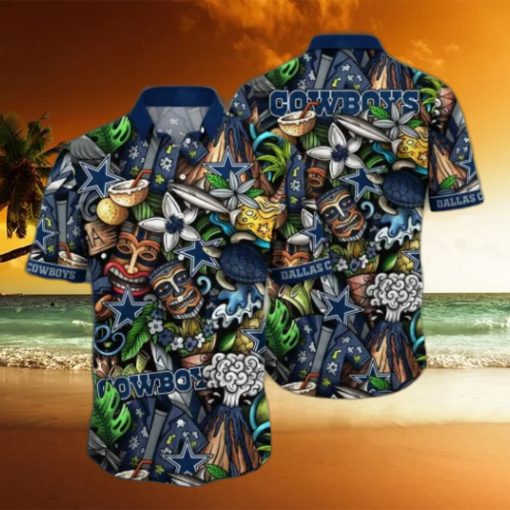 Dallas Cowboys NFL Flower Hawaii Shirt And Tshirt For Fans