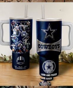 Dallas Cowboys NFL Hall Of Fame Loud And Proud Tumbler With Handle