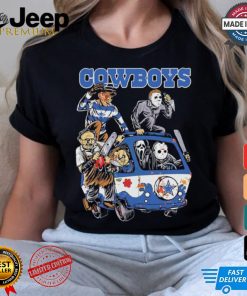 Dallas Cowboys NFL Horror Characters Movie Hippie Halloween Shirt