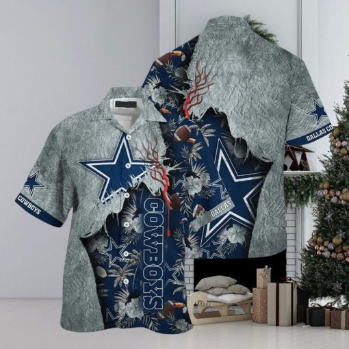 Dallas Cowboys Nfl Hawaiian SAS Tropical Print Sumer Best Gift For Fans