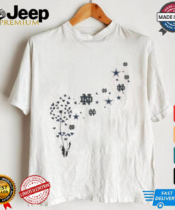 Dallas Cowboys & Notre Dame Floral Dandelion Shirt