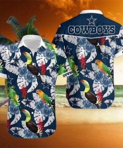 Dallas Cowboys Parrots and Toucans Hawaiian Shirt