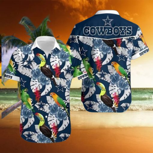 Dallas Cowboys Parrots and Toucans Hawaiian Shirt