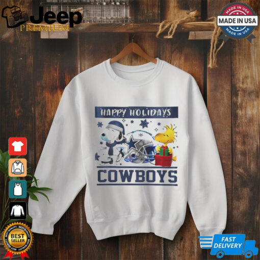 Dallas Cowboys Snoopy and Woodstock Happy Holidays shirt