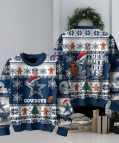 Dallas Cowboys They Not Like Us Christmas Happy Holidays Ugly Sweater