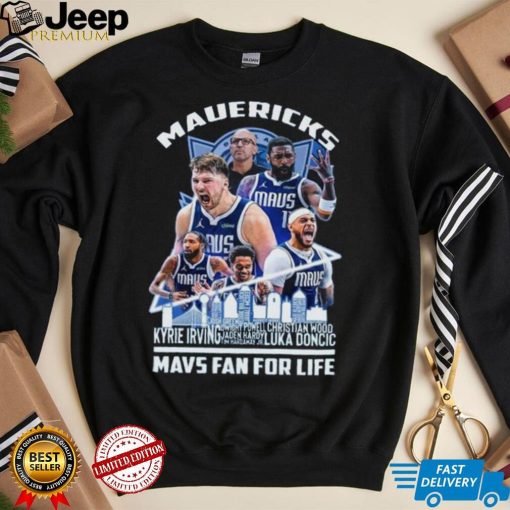 Dallas Mavericks Mavs Fan For Life Skyline Shirts