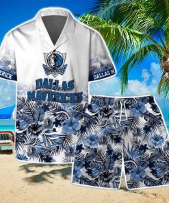 Dallas Mavericks Team Logo Pattern Basketball Season Hawaiian Shirt & Short