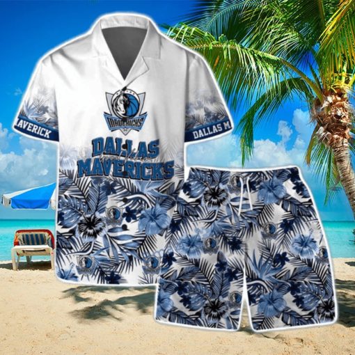 Dallas Mavericks Team Logo Pattern Basketball Season Hawaiian Shirt & Short