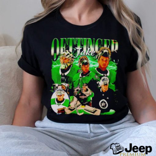 Dallas Stars Jake Oettinger hockey NHL shirt