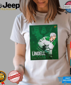 Dallas Stars NHL Esa Lindell Signed Extension 5 Year Poster t shirt