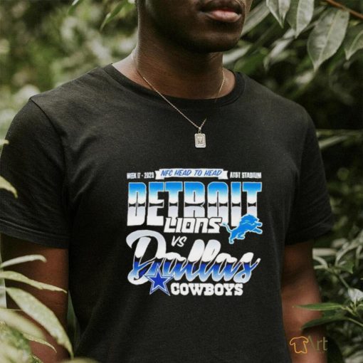 Dallas cowboys vs detroit Lions week 17 2023 NFC head to head AT and T stadium shirt