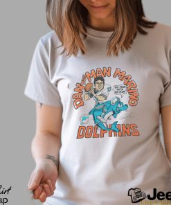 Dan Marino Miami Dolphins signature cartoon shirt