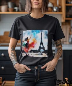 Dancer In Front Of The Eiffel Tower Classic T Shirt