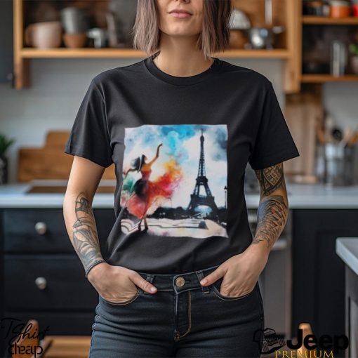 Dancer In Front Of The Eiffel Tower Classic T Shirt