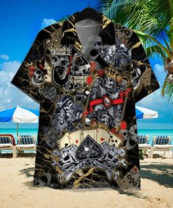 Dangerous Skull Poker Hawaiian Shirt For Men Women Adult