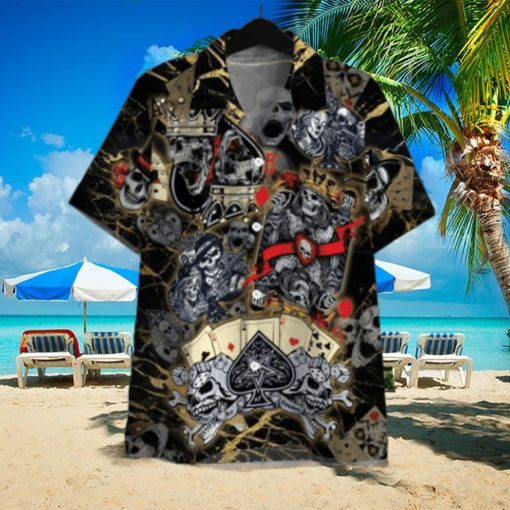 Dangerous Skull Poker Hawaiian Shirt For Men Women Adult