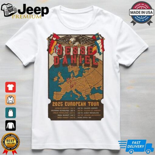 Daniel 2025 European Tour Shirt   A Must Have for True Fans