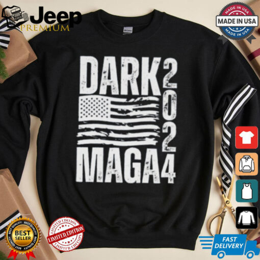 Dark Maga 2024 Trump Elon Musk Black T Shirt