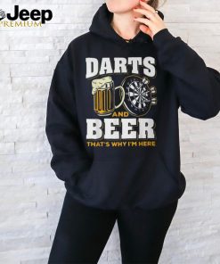 Dart And Beer Lover Graphic Darts Player T Shirt