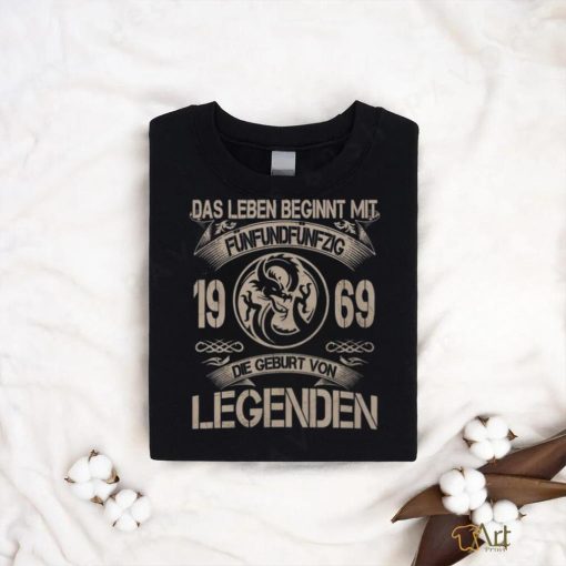 Das leben begint mit 1969 die geburt von legenden shirt