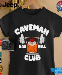 David Montgomery Caveman Club Bar Bell Painting t shirt