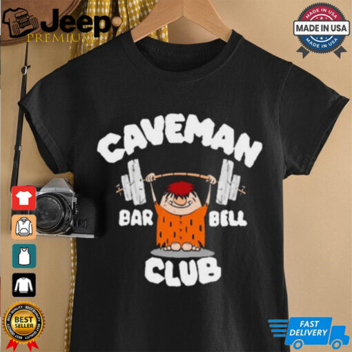 David Montgomery Caveman Club Bar Bell Painting t shirt