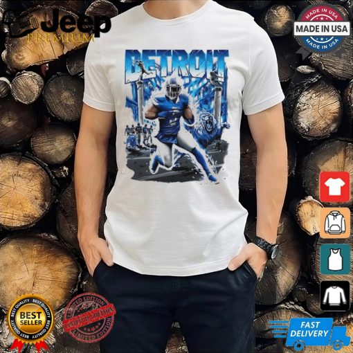 David Montgomery Detroit Lions football graphic shirt