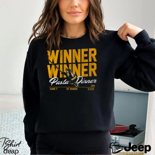 David Pastrnak Winner Winner Pasta Dinner Shirt