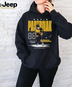 David pastrnak sports illustrated & boston card shirt