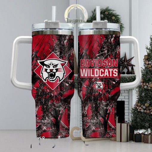 Davidson Wildcats Realtree Hunting 40oz Tumbler