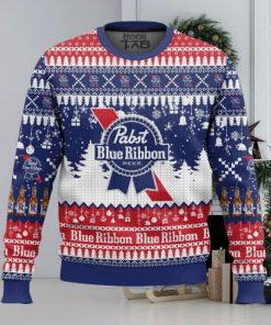 De pabst blue ribbon beer ugly christmas sweater