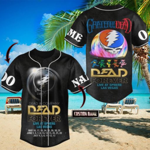 Dead Forever Live At Sphere Las Vegas Grateful Dead Custom Baseball Jersey