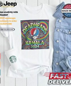 Deadheads For Kamala Harris For President 2024 Psychedelic Trippy Support Kamala Grateful Dead T shirt