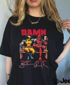 Deadpool 4 Damn Wolverine Hugh Jackman And Ryan Reynolds Movies Signatures Shirt