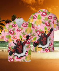 Deadpool Flower Hawaiian Shirt