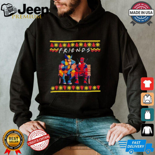 Deadpool and Wolverine Friends ugly Christmas shirt