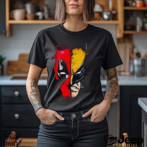 Deadpool and Wolverine face off shirt