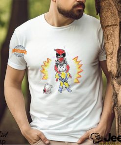 Deadpool and Wolverine sketchy characters funny shirt