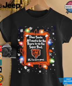 Dear Santa Chicago Bears Christmas Lights shirt