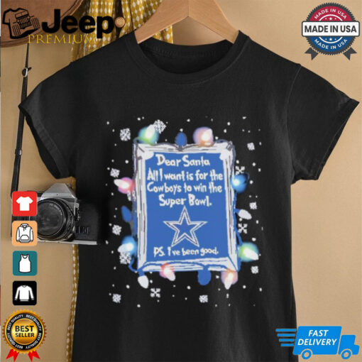 Dear Santa Dallas Cowboys Christmas Lights shirt